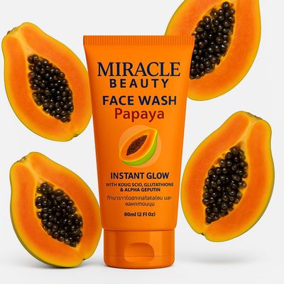 MACARIA Miracle Beauty Papaya Daily Routine face wash Cleanser for Acne for women