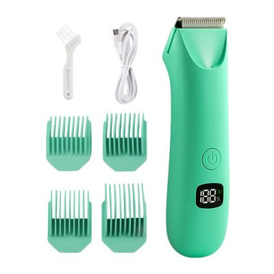 Body Trimmer for Men, Rechargeable and Waterproof, 14x3.7cm, Electric Groomer Shaver, Digital Display Trimmer, Compact and Ergonomic Grip, for Home Use, Gym Kits, Or Travel Grooming Routines
