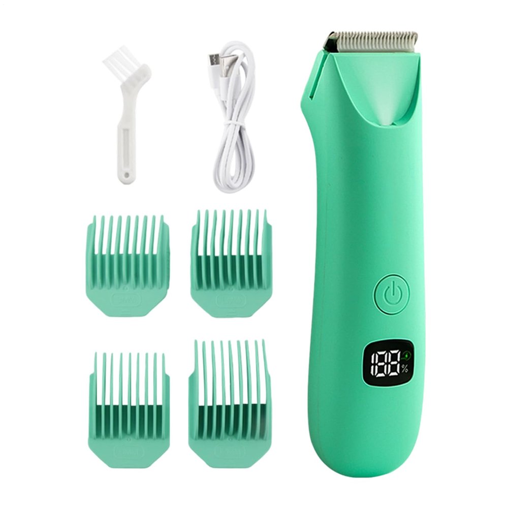 Body Trimmer for Men, Rechargeable and Waterproof, 14x3.7cm, Electric Groomer Shaver, Digital Display Trimmer, Compact and Ergonomic Grip, for Home Use, Gym Kits, Or Travel Grooming Routines