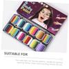 EPIGEIST Color Gradient Face Paint Kit for Washable Rainbow Body Paint Palette with Matte Safe Non-toxic Makeup for Face Hands Body Art Includes Brushes for Halloween Party Cosplay view 3