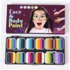 EPIGEIST Color Gradient Face Paint Kit for Washable Rainbow Body Paint Palette with Matte Safe Non-toxic Makeup for Face Hands Body Art Includes Brushes for Halloween Party Cosplay view 4