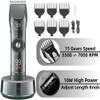 YHNNH Men's Hair Clipper, Professional Hair Clipper, Adjustable Blade, Electric and Rechargeable Trimmer view 2