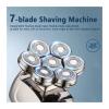 MDNHHBPZ 7D Floating Head Electric Shaver for Men - Waterproof Skull Shaver, Rechargeable Beard Trimmer Clipper with Base Charging, Portable Shaving Machine view 3