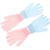 UKCOCO Double-sided Exfoliating Bath Gloves Thick Shower Scrubbing Mitts for Deep Skin Cleansing and Massage Textured Loofah Surface for Gentle Dead Skin Removal Suitable for Adults Blue view 1