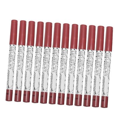 ELAYARD 12pcs Matte Lip Liner Pencil Portable Lip Shaping Tool for Women Smooth Application Clear Definition Gift for Birthdays and Valentines