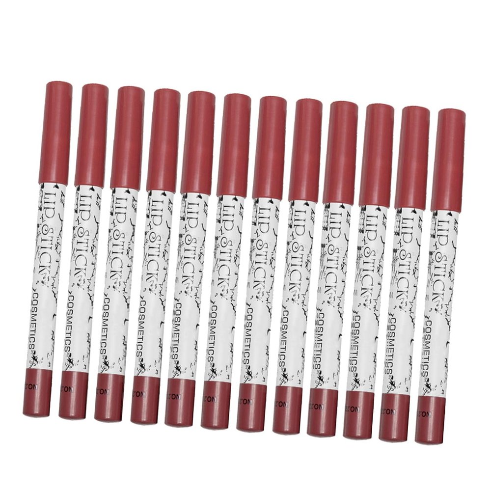 ELAYARD 12pcs Matte Lip Liner Pencil Portable Lip Shaping Tool for Women Smooth Application Clear Definition Gift for Birthdays and Valentines
