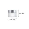 VICASKY 6Pcs Frosted Glass Refillable Cream Bottles Portable Face Lotion Containers for Travel Business Camping Sample Storage Jars with Smooth Surface Lightweight and Easy to Clean view 2