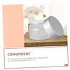 VICASKY 6Pcs Frosted Glass Refillable Cream Bottles Portable Face Lotion Containers for Travel Business Camping Sample Storage Jars with Smooth Surface Lightweight and Easy to Clean view 3