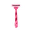 30 Count Women's Disposable Razors Triple Shaving Razor Blade (Pink/Red) view 3