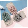 Anneome 3pcs Bath Exfoliating Gloves Dual-Sided Textured Body Scrubbing Mitts for Dead Skin Removal and Skin Renewal Suitable for Men and Women Includes Gray Blue Beige and Random Color view 2