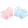 ASAKKURA Double-sided Exfoliating Bath Gloves Body Scrub Mitts with Divided Finger Design for Gentle Dead Skin Removal and Deep Cleansing Blue and Pink Thickened Shower Scrubber for Neck view 1