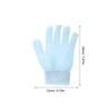 ASAKKURA Double-sided Exfoliating Bath Gloves Body Scrub Mitts with Divided Finger Design for Gentle Dead Skin Removal and Deep Cleansing Blue and Pink Thickened Shower Scrubber for Neck view 2