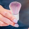 BAZEITFLOW Ergonomic Short Handle Nail Dust Brush Soft Rainbow Bristles for Nail Art Cleaning and Painting Accessories view 4