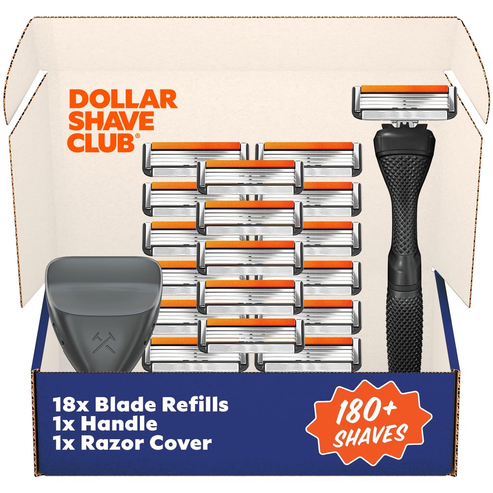 The Bulk Bundle | 18 Swift Rinse Blades, 1 Handle (Black), 1 Razor Cover