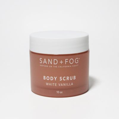 SAND + FOG White Vanilla Body Scrub, California Coast Inspired, 10 oz