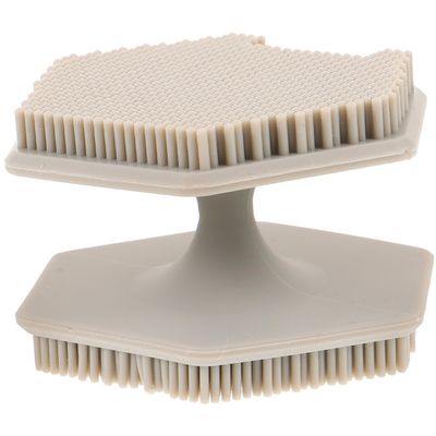 ABOOFAN Double-Sided Silicone Face Wash Brush Deep Cleansing Facial Scrubber Gentle Exfoliator for Smooth Skin Blackhead Removal Skin Care Brush for Men and Women