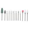 IDEANATEGRATE 1 set Ceramic Nail Drill Bits - Professional Electric Manicure Drill Bits - Acrylic Gel Nails Cuticle Remover File Safety Head for Home Salon view 1