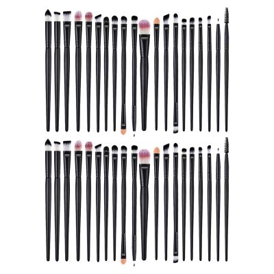 GALPADA 2 Sets Eyeshadow Brush: Eye Makeup Brushes Kit With Eyeliner And Flat Ended Eyeshadow For Travel Parties Professional Makeup Application