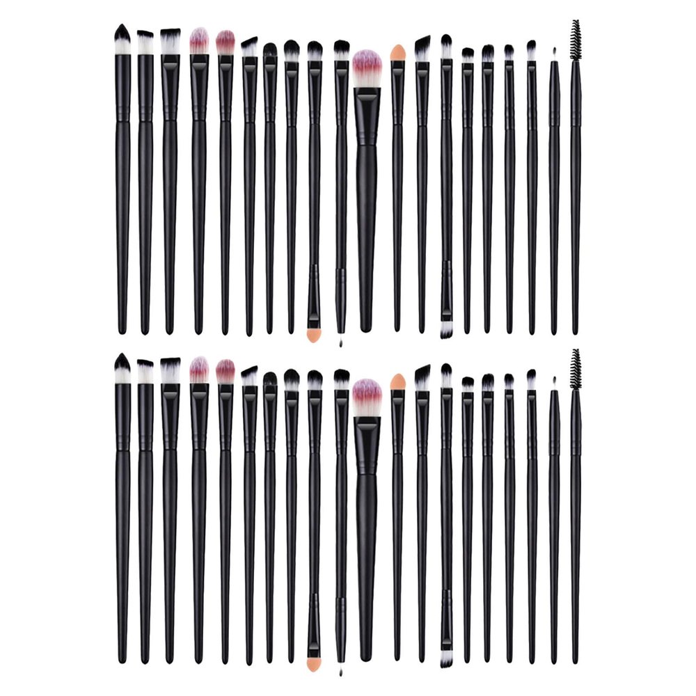 GALPADA 2 Sets Eyeshadow Brush: Eye Makeup Brushes Kit With Eyeliner And Flat Ended Eyeshadow For Travel Parties Professional Makeup Application
