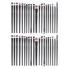 GALPADA 2 Sets Eyeshadow Brush: Eye Makeup Brushes Kit With Eyeliner And Flat Ended Eyeshadow For Travel Parties Professional Makeup Application view 1