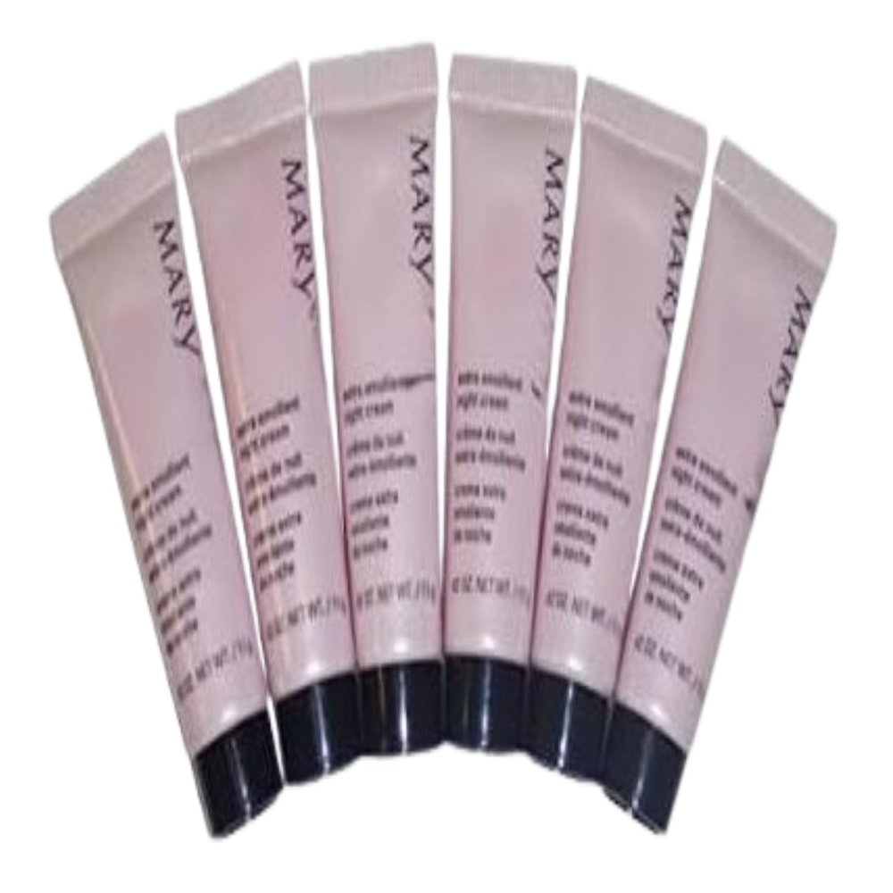 maryy key extra emollient night cream Crema de noche extra emoliente set of 6 tamaos de viaje (.42 oz c/u) Hidratacin Intensa para Piel Muy Seca, manos, codos emollient cream (6)