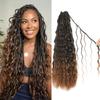 Goddesty 18inch 7packs Boho Crochet Braids Pure Protein Fiber Close to Human Hair Goddess Box Braids with Breezy Wave Curly Crochet Hair for Black Women (T30, 18 Inch(Pack of 7)) view 1