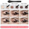 10 PCS Eyeshadow Applicators, Double Side Eye Shadow Sponge Applicators Brushes Portable Travel Sponge Eyeshadow Makeup Brushes for Women Girls Daily Travel Carrying, Black view 4