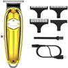 YHNNH Hair Cutting Tool, Professional All Metal Clipper Barber Rechargeable Trimmer for Men Cordless Electric Cutter Machine(Gold) view 1