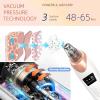 2026 Pore Vacuum, USB Rechargeable Blackhead Remover Vacuum,3 Levels Adjustable Pore Vacuum Blackhead Remover, with 5 Suction Power,6 Probes,Face Vacuum Pore Cleanser for Women & Men-White view 2