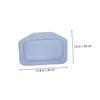 MAGICLULU 2Pcs Bathtub Pillows Soft Breathable Bathroom Cushions for Head and Neck Support Fatigue Relief Spa Pillows for Adults Easy-Clean Home Bath Accessories in Blue and White view 2