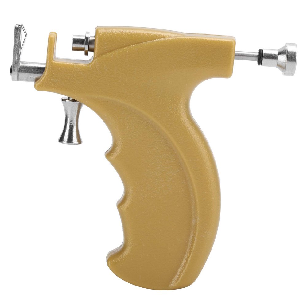 CHICIRIS Stainless Steel Body Piercing Gun for Simple and Quick Ear, Nose and Navel Piercing Tool, Operation for All Ages, Portable Body Kit for Use, Plastic + Stainless Steel, 1 Pack