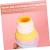 DECHOUS 3Pcs Small Silicone Travel Bottles Flexible Squeezable Lotion Shampoo Containers Portable Refillable Toiletry Dispensers for Outdoor and Business Trips view 3