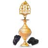 Arabic Golden Surm*dani Eyeliner Kajol Holder Handmade Engraved Case Decorative Showpiece - Long-Lasting, Refillable Eyeliner Holder | (Empty Bottle) | Traditional Decorative Empty Bottle view 1