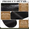 LOXXY OVO Butterfly Weft Hair Extensions Real Human Hair - 18 Inch 100g Invisible Natural Black - Double Weft Bead in Hair Extensions, PU Hole Twin Tab Width 31.5"(80cm) view 3