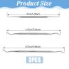 3 PCS Ingrown Toenail Removal Kit, Stainless Steel Toenail Cleaner Tool, Double Head Ingrown Nail Corrector Tool for Nail Cleaner Remove Dirt view 2