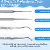 3 PCS Ingrown Toenail Removal Kit, Stainless Steel Toenail Cleaner Tool, Double Head Ingrown Nail Corrector Tool for Nail Cleaner Remove Dirt view 4