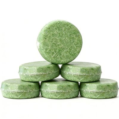 JSWEETIE Tea Tree Shampoo Bar for Clean Scalp, 2.12 oz, Pack of 6 - Solid Shampoo for Hair Growth, Refreshing and Hydrating - Deep Cleans, Refreshes Scalp, Especially Oily Hair