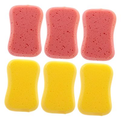 ABOOFAN 6Pcs Skin-Friendly Bath Sponges Exfoliating Body Cleaner Shower Scrubber with Rich Random Colors for Relaxing Bathing and Gentle Skincare Random Color