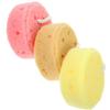 ABOOFAN 3pcs Bath Sponges Honeycomb Body Wash Scrubbers for Shower Soft Skin Cleaning Scrubbers with Rich Exfoliating Shower Sponges for Adults Yellow Rose Beige view 1