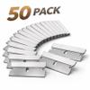 Adak 50 Pc Single Edge Razor Blades Flat Scraper Replacement Blades for Paint, Glass & Sticker Removal Universal Razor Scraper & Utility Blade Refills view 2