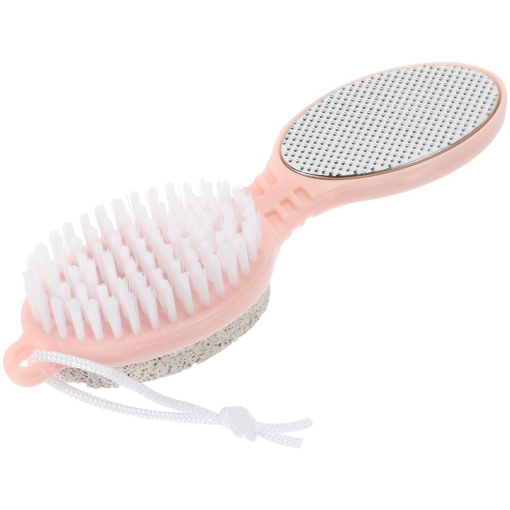 ABOOFAN Multifunctional Foot Scrubber and Exfoliating Pumice Stone for Feet Pedicure File with Ergonomic Handle for Gentle Dead Skin Removal Household Rasp Tool for Smooth Skin Care