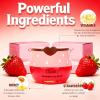 10 PCS Bee Lip Balm Honey Pot,Strawberry,Watermelon,Apple Lime,Cherry,Mint,Aloe Vera,Grapes,Coconut&Peach Flavors Honey,Moisturizing Lip Mask Overnight Reduces Lip Lines,Cracked Lip Care,Bulk Gifts view 2