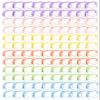 120 Pcs Clear Makeup Bags Bulk Tsa Approved Toiletry Bag for Travel Transparent Cosmetic Bag PVC Waterproof Travel Small Pouches with Zipper for Men and Women (Bright Color) view 1