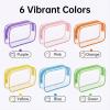 120 Pcs Clear Makeup Bags Bulk Tsa Approved Toiletry Bag for Travel Transparent Cosmetic Bag PVC Waterproof Travel Small Pouches with Zipper for Men and Women (Bright Color) view 4