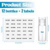 12 Piece 15ml/0.5oz Small Travel Tube Bottles Travel Size Make up Sample Containers Leak Proof Clear Plastic Mini Cosmetic Bottles Refillable Empty Lotion Squeeze Bottle for Liquid Toiletries Cosmetic view 2
