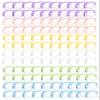 120 Pcs Clear Makeup Bags Bulk Tsa Approved Toiletry Bag for Travel Transparent Cosmetic Bag PVC Waterproof Travel Small Pouches with Zipper for Men and Women (Vivid Color) view 1