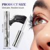 Iron Wand Mascara, 2026 New 3D Curling Wand Mascara, Black Washable Metal Mascaras, Long-Lasting Waterproof 3D Curling Eyelash Iron Mascaras with No Flaking (Black 2 Pcs) view 2