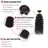 Peenoll Human Hair Bundles 14 14 14 Inch Natural Color Deep Wave Bundles Human Hair Unprocessed 12A Soft Sewn In Hair with Double Weft for Black Women view 3