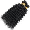 Peenoll Human Hair Bundles 14 14 14 Inch Natural Color Deep Wave Bundles Human Hair Unprocessed 12A Soft Sewn In Hair with Double Weft for Black Women view 4