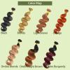 Light Brown Body Wave Bundles Brown Bundles Human Hair 8 10 12Inch Human Hair Weave for Black Women 12A Brazilian Virgin Hair 3Bundles#30 view 3